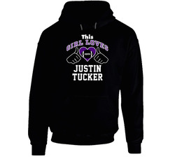 This Girl Loves Justin Tucker Baltimore Football Player Sports Fan Heart Hoodie This Girl Loves Justin Tucker Baltimore Football Player Sports Fan Heart Hoodie