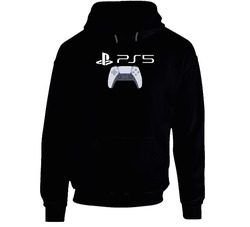 Ps5 Logo Playstation Controller Game System New Video Game Lover Hoodie