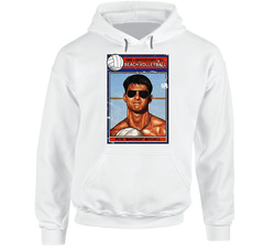 Tom Cruise Pete Maverick Mitchell Volleyball Trading Card Hoodie