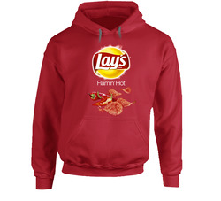 Lay's Flamin Hot Potato Chips Bag Costume Hoodie Lay's Flamin Hot Potato Chips Bag Costume Hoodie