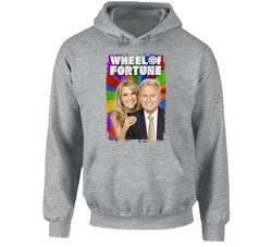 Wheel Of Fortune 80s Tv Series Show Worn Look Vintage Unisex Hoodie