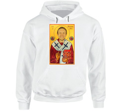 Saint Nick Foles Jesus Candle Funny Football Hoodie