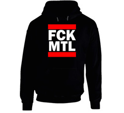 Fck Mtl Montreal Funny Graphic Patriotic Parody Black Hoodie Fck Mtl Montreal Funny Graphic Patriotic Parody Black Hoodie