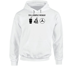 Mercedes Benz Simple Woman Coffee Pizza Car Logo Driving Fan Hoodie Mercedes Benz Simple Woman Coffee Pizza Car Logo Driving Fan Hoodie