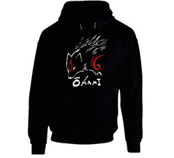 Okami Japanese Lore Wolf Video Game Hoodie Okami Japanese Lore Wolf Video Game Hoodie