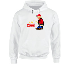 Trump Peeing On Cnn Cartoon Hoodie Trump Peeing On Cnn Cartoon Hoodie