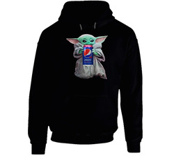 Baby Yoda The Child Mandalorian Pepsi Cherry Soda Pop Drink Hoodie Baby Yoda The Child Mandalorian Pepsi Cherry Soda Pop Drink Hoodie