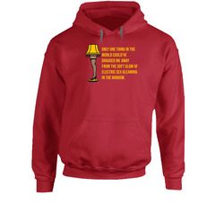 Soft Glow Of Electric Sex Christmas Story Retro Movie Quote Leg Lamp Hoodie