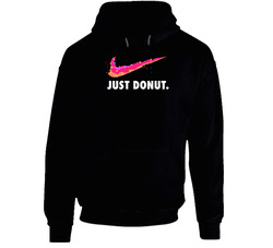 Just Donut Funny Simpsons Cartoon Just Do It Logo Parody Hoodie Just Donut Funny Simpsons Cartoon Just Do It Logo Parody Hoodie