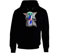 Baby Yoda The Child Mandalorian Red Bull Drink Hoodie Baby Yoda The Child Mandalorian Red Bull Drink Hoodie