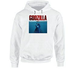Godzilla Jaws Movie Mashup Parody Fan Hoodie Godzilla Jaws Movie Mashup Parody Fan Hoodie