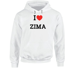 I Love Heart Zima First Name Worn Look Hoodie I Love Heart Zima First Name Worn Look Hoodie
