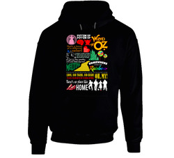 The Wizard Of Oz Classic Retro Musical Quote Movie Poster Mashup Fan Hoodie The Wizard Of Oz Classic Retro Musical Quote Movie Poster Mashup Fan Hoodie