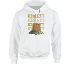 Diglett Pokemon Character Fan Hoodie