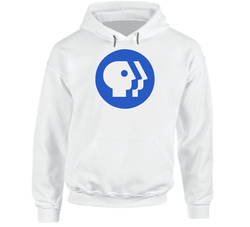 Pbs Network Head Logo Retro Tv Station Hoodie