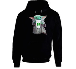 Baby Yoda The Child Mandalorian Starbucks Coffee Drink Hoodie