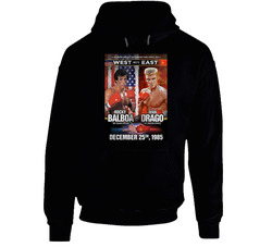 Rocky Balboa Vs Ivan Drago Boxing Match Hoodie