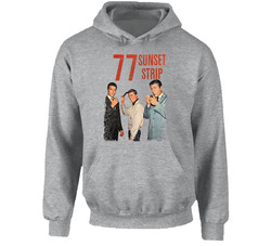 77 Sunset Strip Retro 50s Tv Show Poster Vintage Unisex Hoodie 77 Sunset Strip Retro 50s Tv Show Poster Vintage Unisex Hoodie