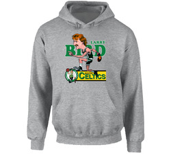 Larry Bird Retro Basketball Caricature Hoodie Larry Bird Retro Basketball Caricature Hoodie