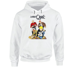 Johnny Quest Vintage Cartoon Grunge Worn Look Hoodie Johnny Quest Vintage Cartoon Grunge Worn Look Hoodie