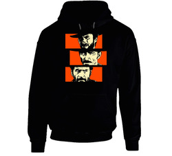 The Good The Bad And The Ugly Silhouette Western Movie Fan Hoodie The Good The Bad And The Ugly Silhouette Western Movie Fan Hoodie