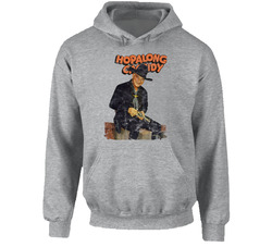 Hopalong Cassidy 60s Tv Series Show Worn Look Vintage Unisex Hoodie Hopalong Cassidy 60s Tv Series Show Worn Look Vintage Unisex Hoodie