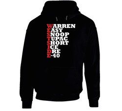 Westside Rappers Acrostic Name List California Music Fan Hoodie Westside Rappers Acrostic Name List California Music Fan Hoodie