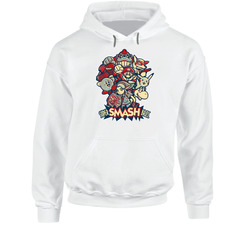 Super Smash Bros Characters Pop Art Retro Video Game Hoodie Super Smash Bros Characters Pop Art Retro Video Game Hoodie