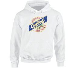 Louisiana's Pure Crystal Hot Sauce Logo Grunge Vintage Worn Look Hoodie Louisiana's Pure Crystal Hot Sauce Logo Grunge Vintage Worn Look Hoodie