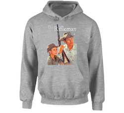 The Rifleman Retro 50s Tv Show Poster Vintage Unisex Hoodie The Rifleman Retro 50s Tv Show Poster Vintage Unisex Hoodie