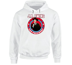 Jr Ewing Dallas For President Tv Show Villain Fan Hoodie Jr Ewing Dallas For President Tv Show Villain Fan Hoodie