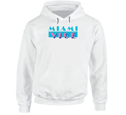 Miami Vice Retro 80s Tv Show Logo Fan Hoodie Miami Vice Retro 80s Tv Show Logo Fan Hoodie