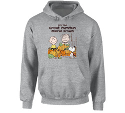 It's The Great Pumpkin, Charlie Brown 60s Tv Series Show Worn Look Vintage Unisex Hoodie It's The Great Pumpkin, Charlie Brown 60s Tv Series Show Worn Look Vintage Unisex Hoodie