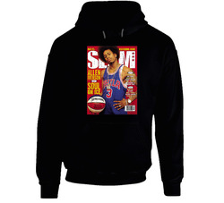 Slam Magazine Issue 32 Allen Iverson Popular Basketball Magazine Grunge Look Hoodie Slam Magazine Issue 32 Allen Iverson Popular Basketball Magazine Grunge Look Hoodie