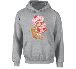 Strawberry Shortcake Retro Cartoon Poster Vintage Unisex Hoodie Strawberry Shortcake Retro Cartoon Poster Vintage Unisex Hoodie