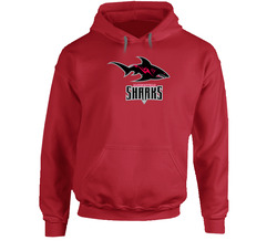 Jacksonville Sharks Arena Football League Team Fan Logo Hoodie