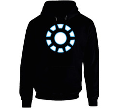 Iron Man Glowing Heart Comic Movie Hoodie