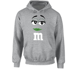 Green M&m Big Face Funny Halloween Costume Hoodie Green M&m Big Face Funny Halloween Costume Hoodie