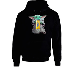 Baby Yoda The Child Mandalorian Twisted Tea Drink Hoodie