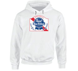 Pabst Blue Ribbon Beer 80s Retro Hoodie