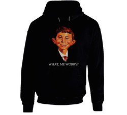 Alfred E Neuman Mad Magazine What Me Worry Portrait Comic Funny Hoodie Alfred E Neuman Mad Magazine What Me Worry Portrait Comic Funny Hoodie