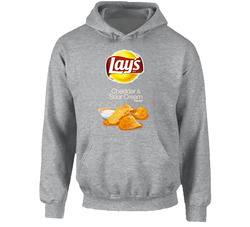 Lay's Cheddar And Sour Cream Potato Chips Bag Costume Hoodie Lay's Cheddar And Sour Cream Potato Chips Bag Costume Hoodie