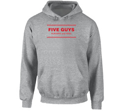 Five Guys Burgers And Fries Restaurant Logo Hoodie