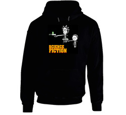 Rick And Morty Science Fiction Pulp Fiction Parody Hoodie Rick And Morty Science Fiction Pulp Fiction Parody Hoodie