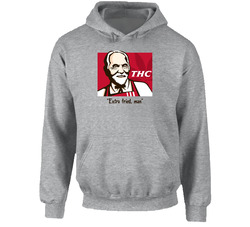 Tommy Chong Thc Kfc Chicken Weed Parody Marijuana Lovers Raglan Hoodie Tommy Chong Thc Kfc Chicken Weed Parody Marijuana Lovers Raglan Hoodie
