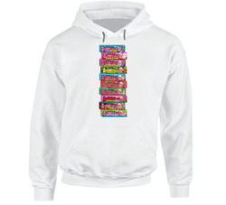 Bubblicious Bubble Gum Wrappers Retro Candy Hoodie Bubblicious Bubble Gum Wrappers Retro Candy Hoodie