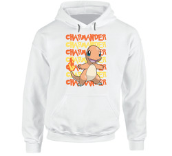 Charmander Pokemon Love Heart Video Game Cartoon Fan Hoodie Charmander Pokemon Love Heart Video Game Cartoon Fan Hoodie