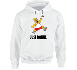Just Donut Funny Homer Simpson Simpsons Cartoon Just Do It Logo Parody Hoodie Just Donut Funny Homer Simpson Simpsons Cartoon Just Do It Logo Parody Hoodie