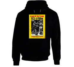 Ali Vs Tyson Clash Of The Titans Vintage Fight  Fan Hoodie