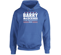 Barry Mccockiner For President Usa Blue Hoodie Barry Mccockiner For President Usa Blue Hoodie